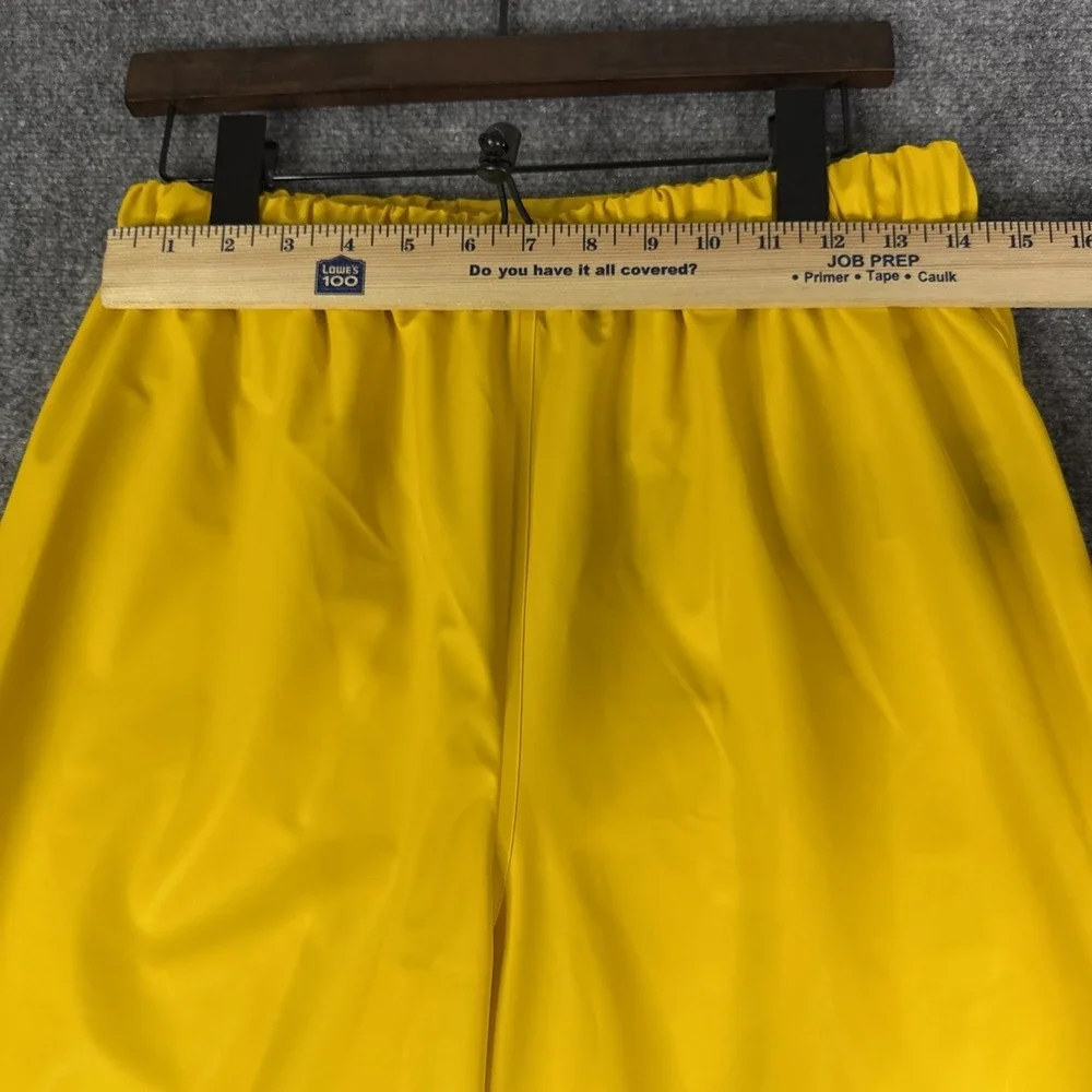 Helly Hansen Voss Rain Pants Size M Yellow Pull On Waterproof Drawstring NEW